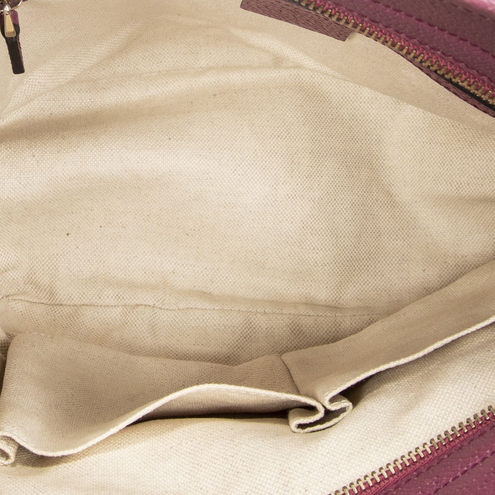 Gucci Bree Tote Beige Pink GG Canvas — view 9