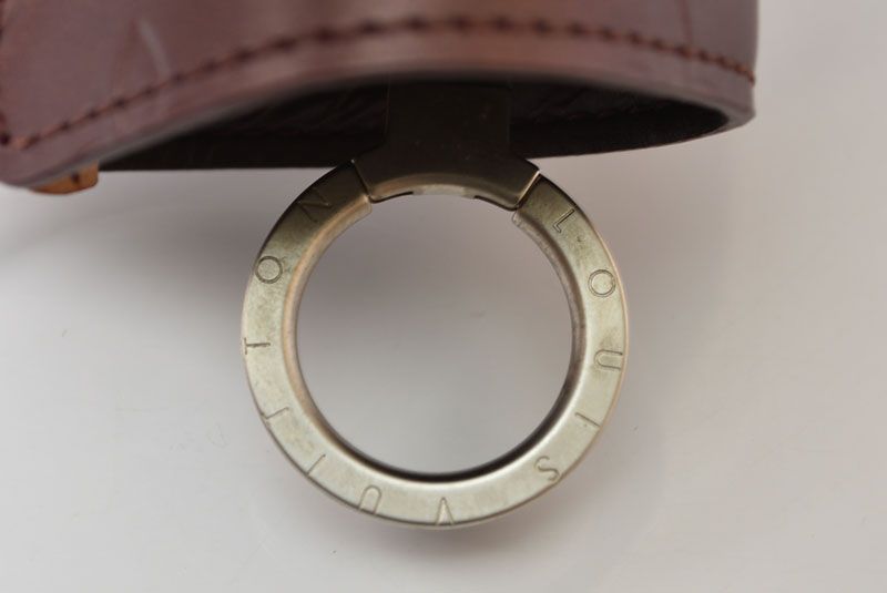 Louis Vuitton Key Case Clochette GM Key Ring Violet Monogram Matte Key Holder — view 7
