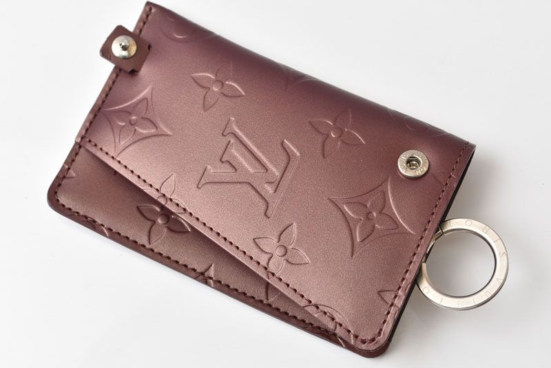 Louis Vuitton Key Case Clochette GM Key Ring Violet Monogram Matte Key Holder — view 6