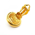 Chanel Earrings Vintage CC Logo Round — view 6