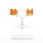 Hermes Earrings Cube Gold Plated Oren Gilet Dice — view 2