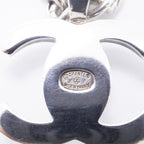 Chanel Necklace Vintage CC Logo Turnlock Metal Silver — view 5