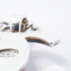 Chanel Necklace Vintage CC Logo Turnlock Metal Silver — view 7