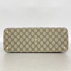 Gucci Handbag GG Supreme Canvas Beige Brown Gold 2-Way — view 3
