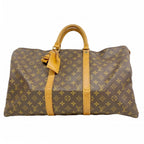Louis Vuitton Boston Bag Monogram Keepall 50 Brown