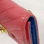 Chanel Trifold Wallet Stitch 2.55 Caviar Leather Pink Gold — view 6