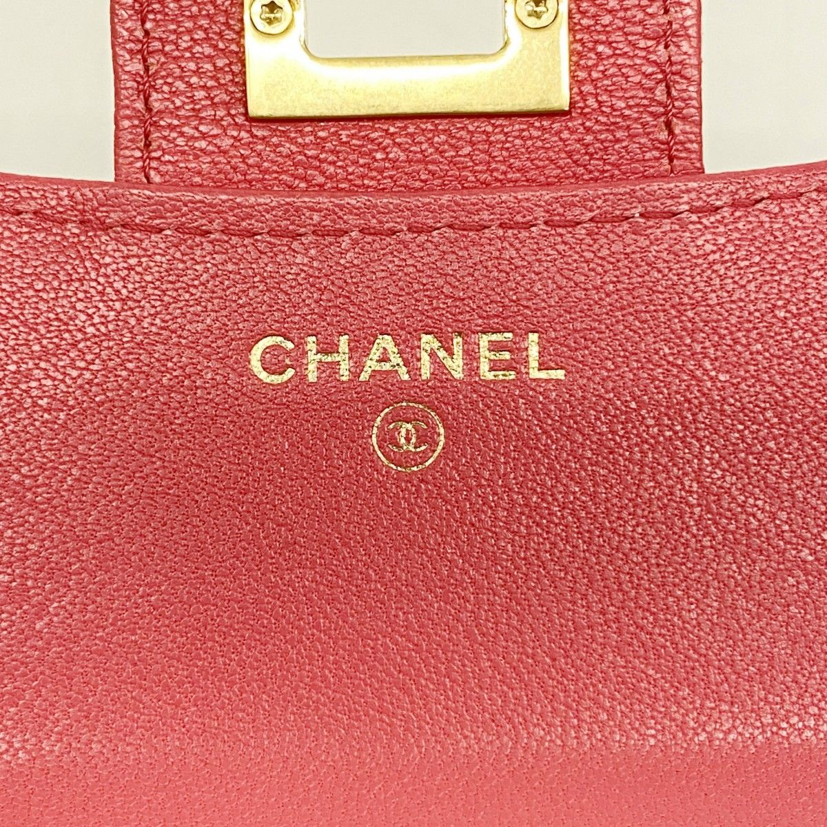 Chanel Trifold Wallet Stitch 2.55 Caviar Leather Pink Gold — view 4