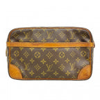 Louis Vuitton Clutch Monogram Compiegne 28 Brown