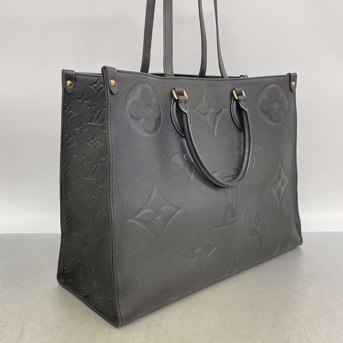 Louis Vuitton Tote Monogram Empreinte On The Go GM Noir 2-Way — view 2
