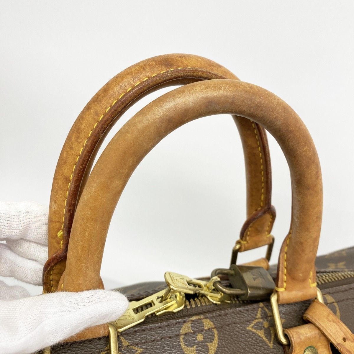 Louis Vuitton Boston Bag Monogram Keepall 45 Brown — view 9