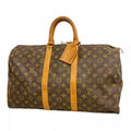 Louis Vuitton Boston Bag Monogram Keepall 45 Brown