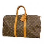 Louis Vuitton Boston Bag Monogram Keepall 45 Brown