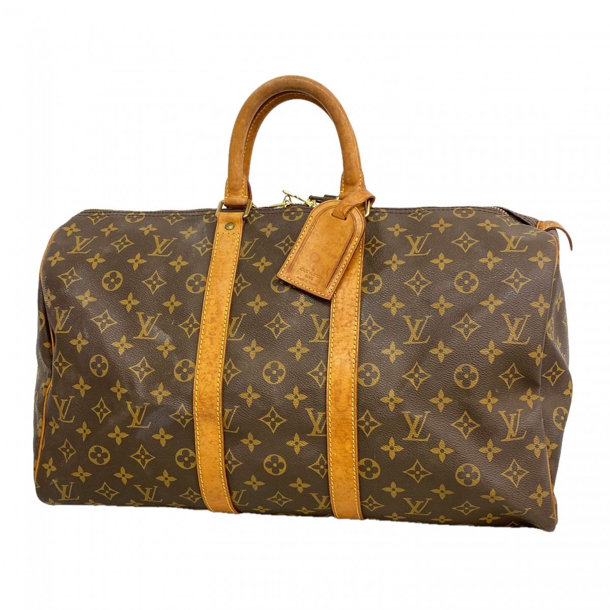 Louis Vuitton Boston Bag Monogram Keepall 45 Brown