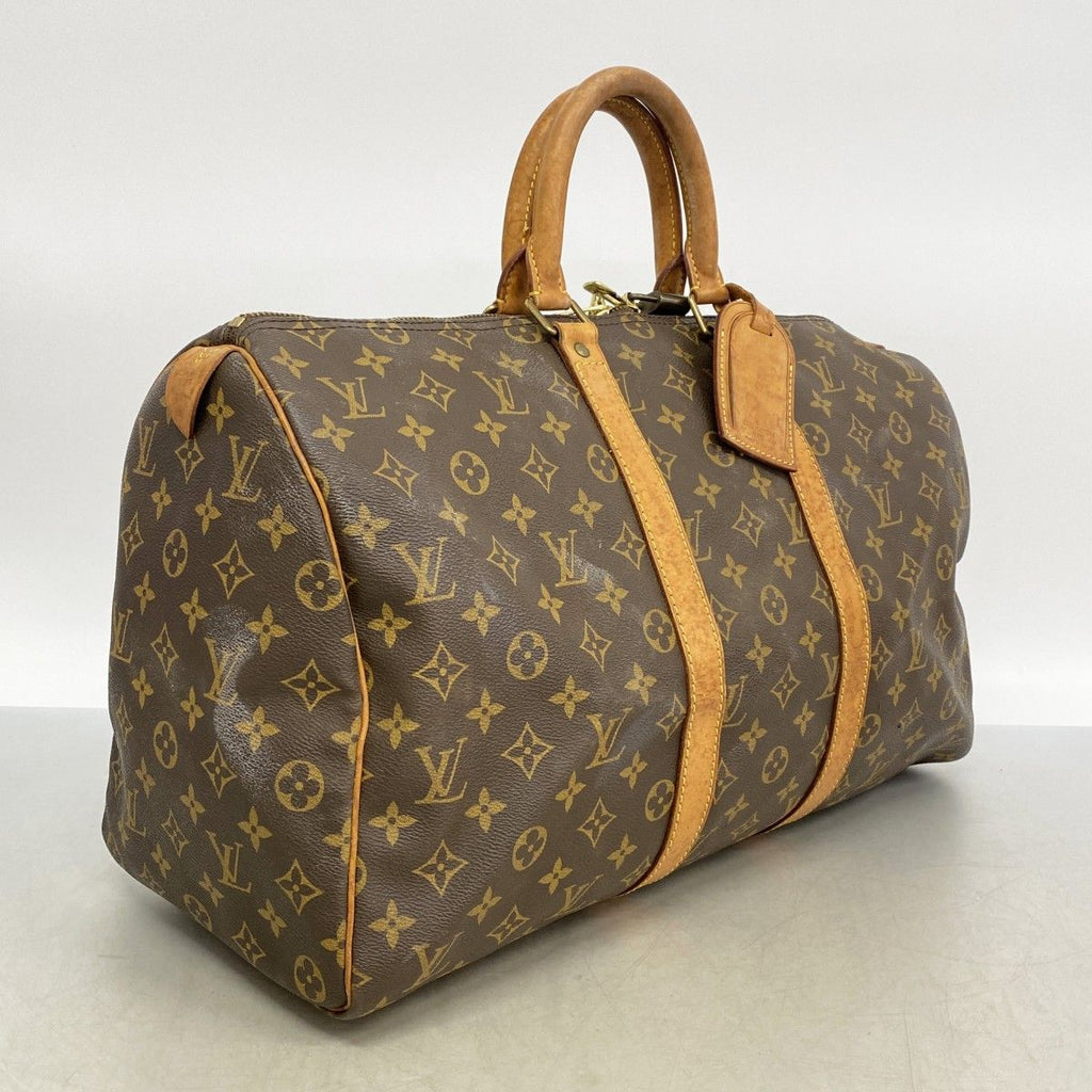 Louis Vuitton Boston Bag Monogram Keepall 45 Brown — view 2
