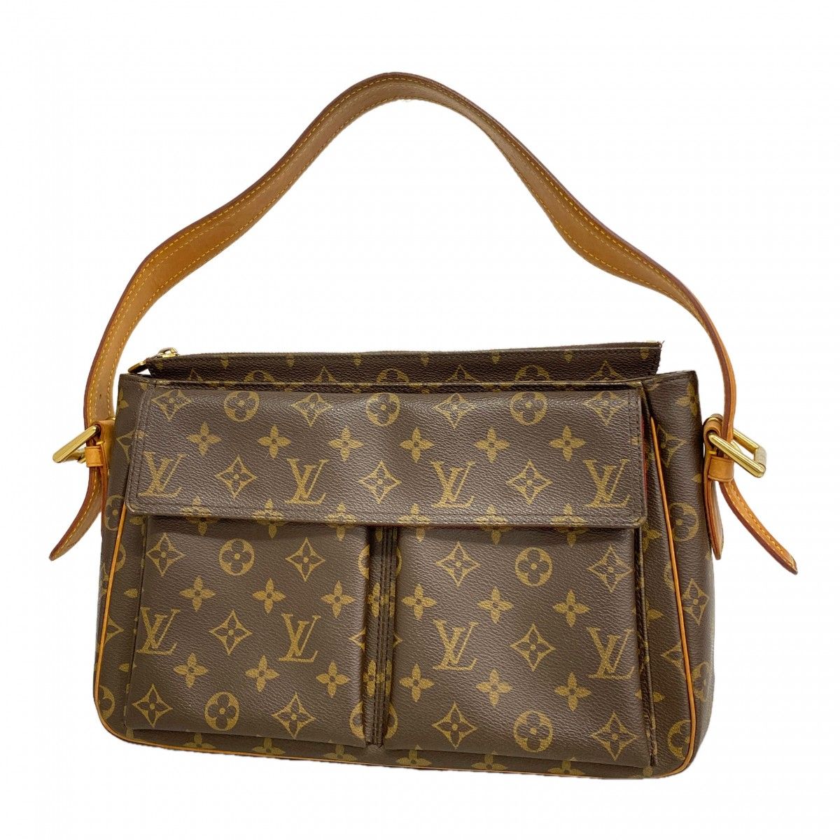 Louis Vuitton Shoulder Bag Monogram Viva Cite GM Brown