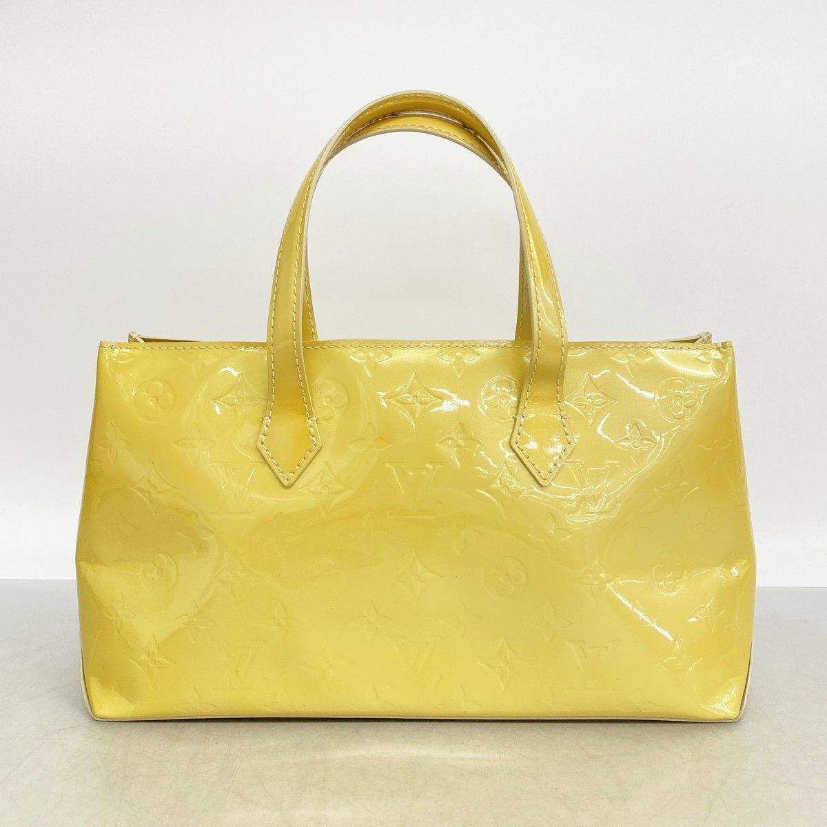 Louis Vuitton Tote Vernis Wilshire PM Blanc Corail — view 9