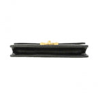 Chanel Shoulder Wallet Quilted Leather Black Champagne Gold — view 3