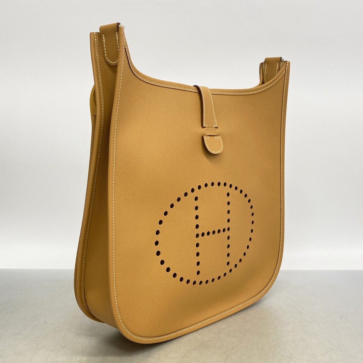 Hermes Shoulder Bag Evelyne Veau Epsom Natural Silver — view 2