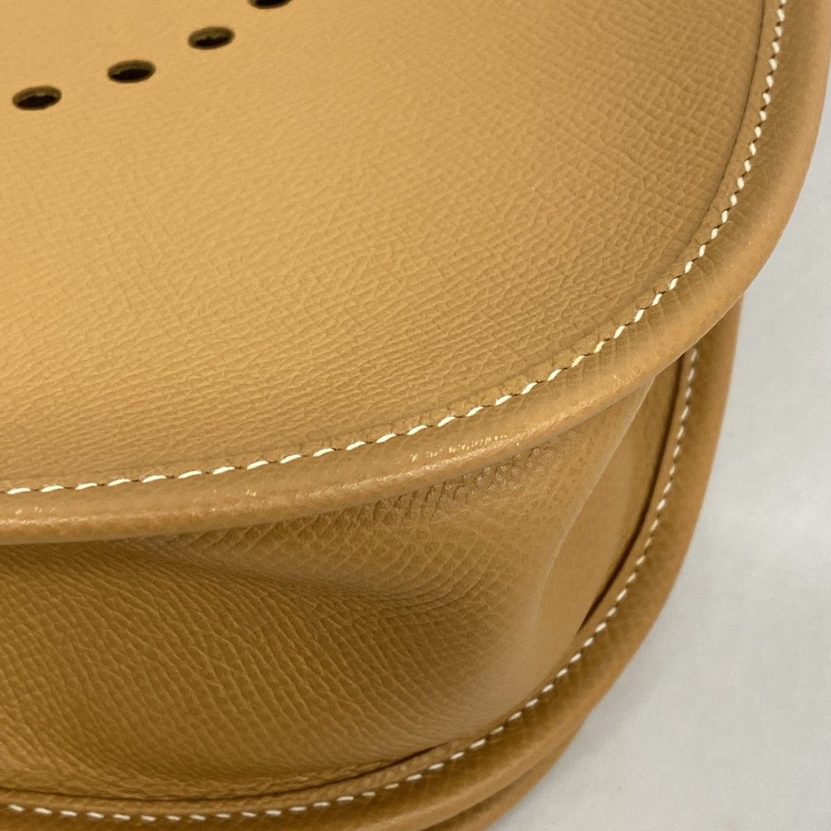 Hermes Shoulder Bag Evelyne Veau Epsom Natural Silver — view 6