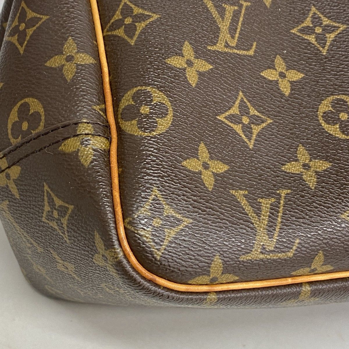 Louis Vuitton Handbag Monogram Deauville Brown — view 6