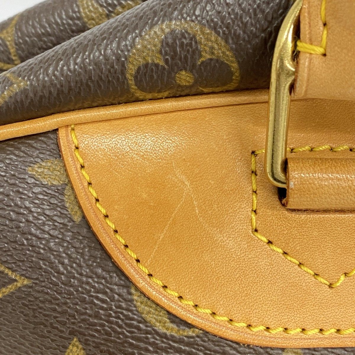 Louis Vuitton Handbag Monogram Deauville Brown — view 8