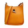 Hermes Shoulder Bag Vespa TPM Veau Epsom Orange Silver