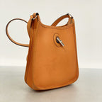 Hermes Shoulder Bag Vespa TPM Veau Epsom Orange Silver — view 2
