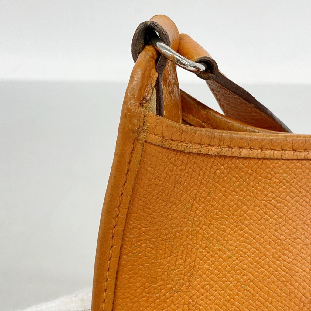 Hermes Shoulder Bag Vespa TPM Veau Epsom Orange Silver — view 7