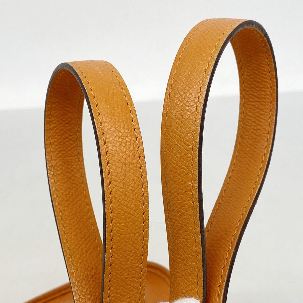 Hermes Shoulder Bag Vespa TPM Veau Epsom Orange Silver — view 9
