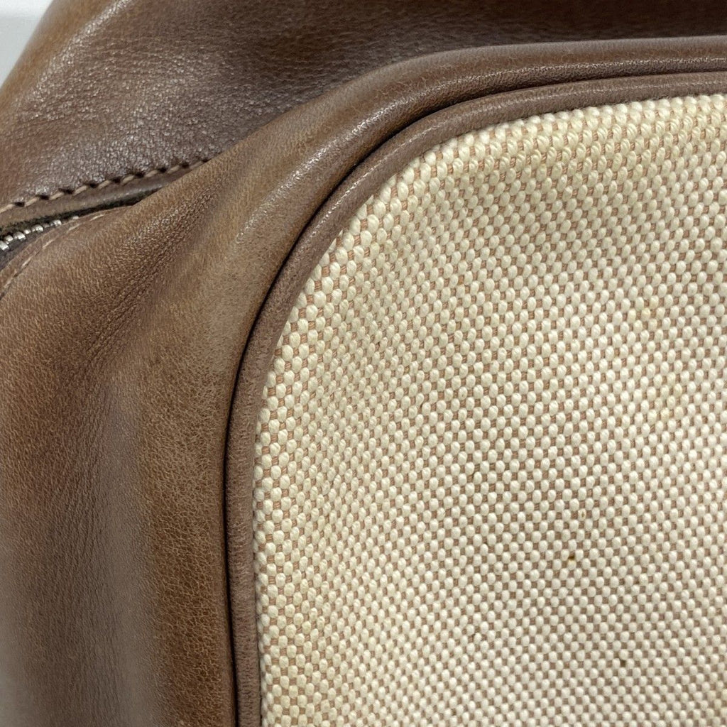 Hermes Tote Plume 32 Toile Ash Havana Silver — view 7