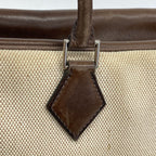 Hermes Tote Plume 32 Toile Ash Havana Silver — view 8