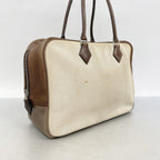 Hermes Tote Plume 32 Toile Ash Havana Silver — view 2