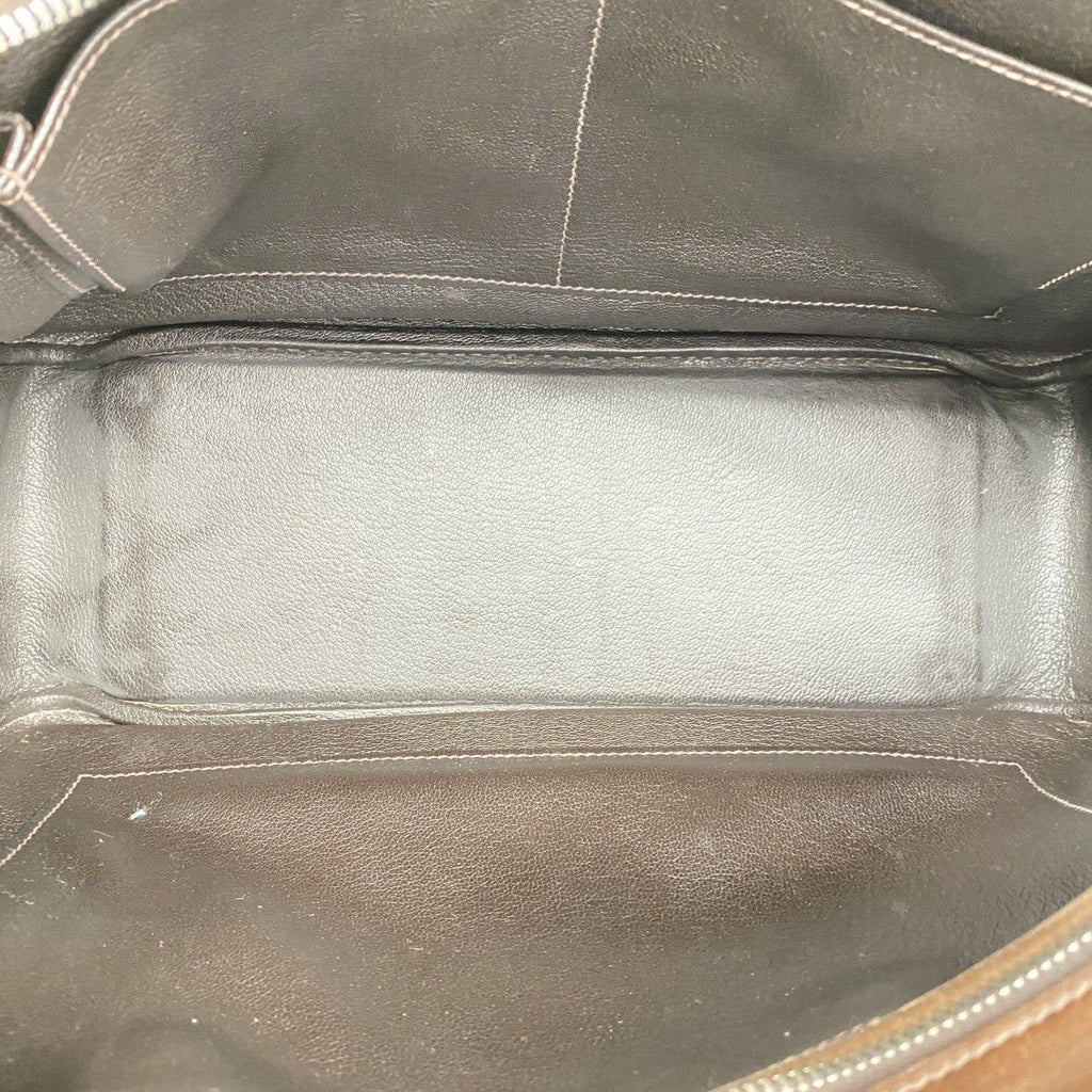 Hermes Tote Plume 32 Toile Ash Havana Silver — view 4