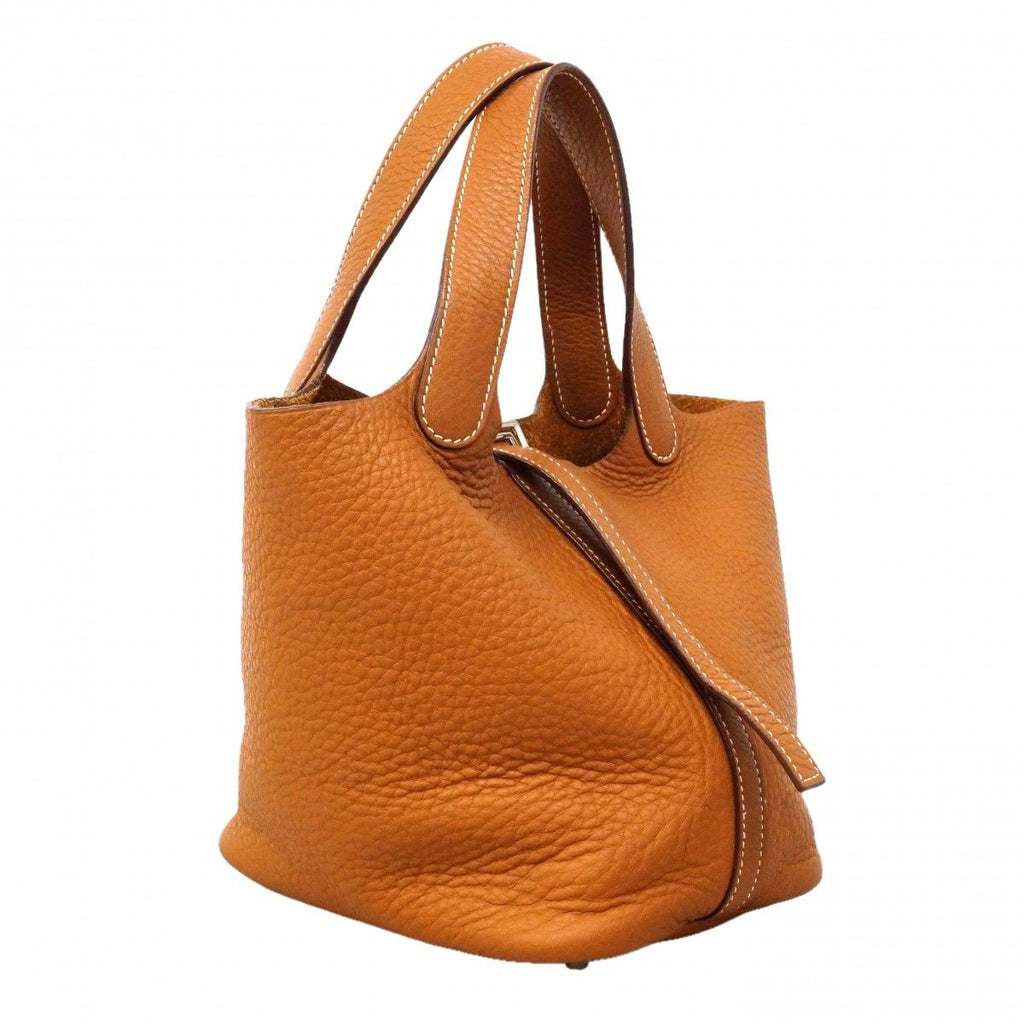 Hermes Handbag Picotin PM Taurillon Clemence Gold Silver — view 2