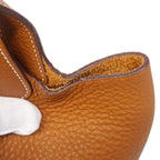 Hermes Handbag Picotin PM Taurillon Clemence Gold Silver — view 7