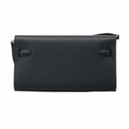 Hermes Shoulder Wallet Kelly Tougo Verso Veau Epsom Black Blue Nuit Silver — view 9