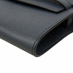 Hermes Shoulder Wallet Kelly Tougo Verso Veau Epsom Black Blue Nuit Silver — view 6