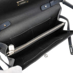 Hermes Shoulder Wallet Kelly Tougo Verso Veau Epsom Black Blue Nuit Silver — view 4