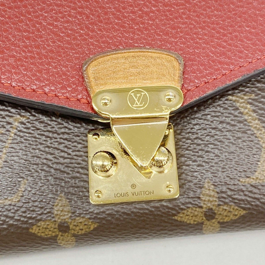 Louis Vuitton Trifold Wallet Monogram Portefeuille Pallas Compact Cerise — view 7