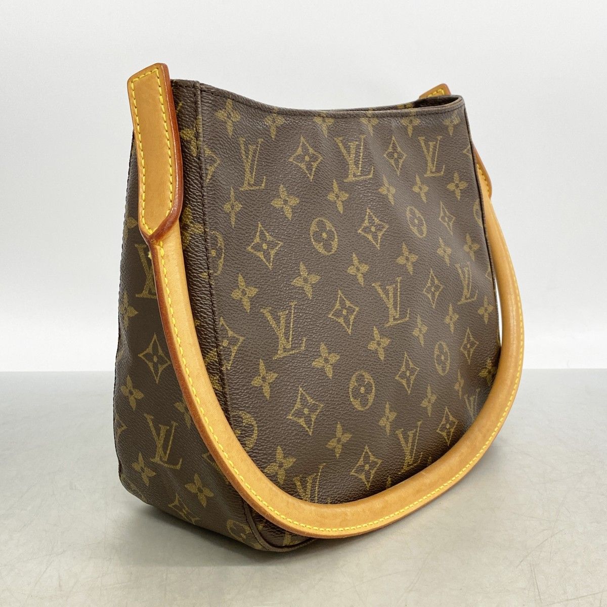 Louis Vuitton Shoulder Bag Monogram Looping MM Brown — view 2
