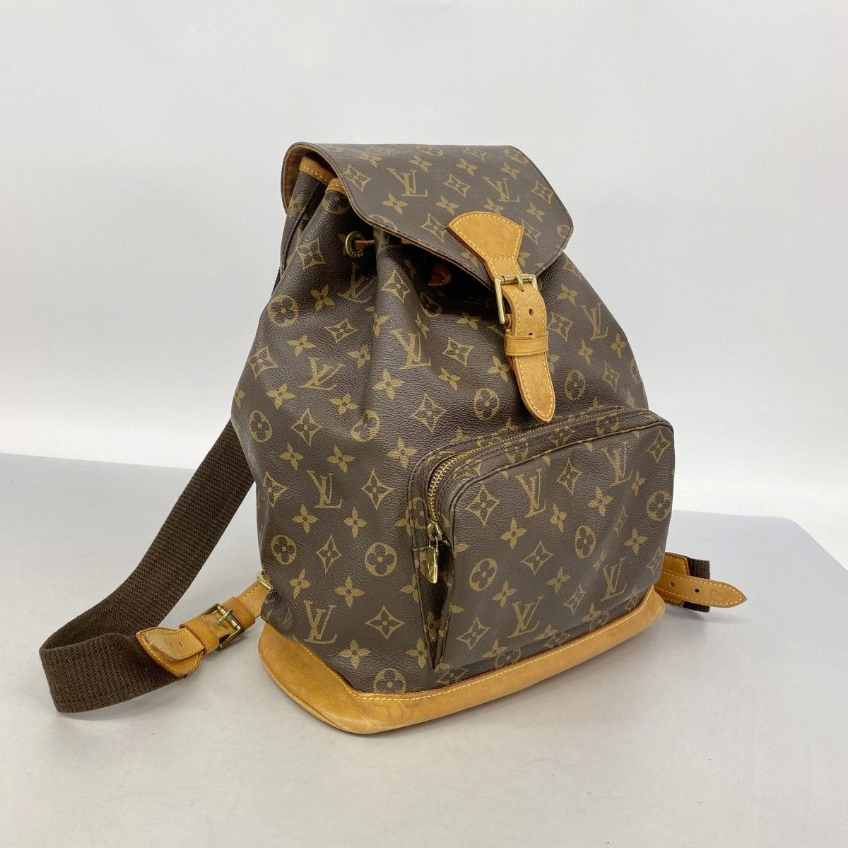 Louis Vuitton Backpack Monogram Montsouris GM Brown — view 2