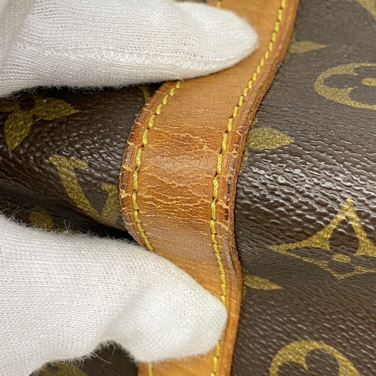 Louis Vuitton Boston Bag Monogram Sac Spool 35 Brown — view 6