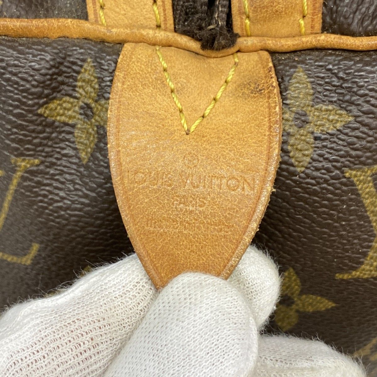 Louis Vuitton Boston Bag Monogram Sac Spool 35 Brown — view 5