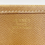 Hermes Shoulder Bag Evelyne Courchevel Gold Champagne — view 5