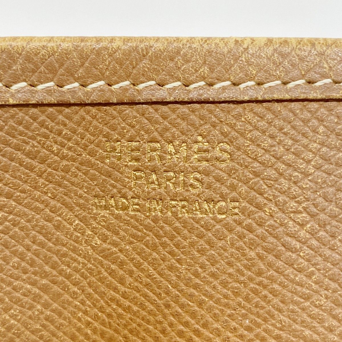 Hermes Shoulder Bag Evelyne Courchevel Gold Champagne — view 5