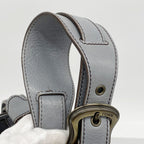 Fendi Shoulder Bag Leather Gray Gold — view 7