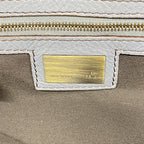 Fendi Shoulder Bag Leather Gray Gold — view 5