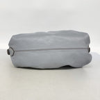 Fendi Shoulder Bag Leather Gray Gold — view 3