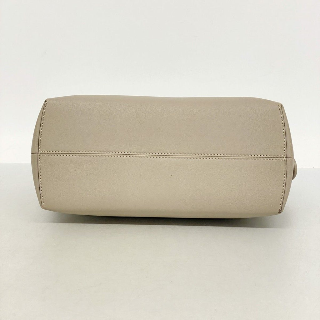 Fendi Handbag by the Way Leather Gray Ju Silver 2-Way — view 3