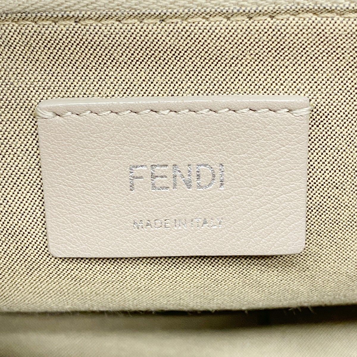 Fendi Handbag by the Way Leather Gray Ju Silver 2-Way — view 5
